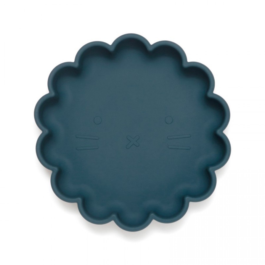 Petit Monkey – Πιάτο Σιλικόνης Lion Balsam Blue (PTM-SP5)