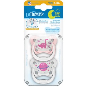 Dr. Brown's Ορθοδοντικές Πιπίλες Σιλικόνης για 6-18 μηνών Νυκτός Δεινόσαυρος Ροζ 2τμχ (PV22007) Dr. Brown's Ορθοδοντικές Πιπίλες Σιλικόνης για 6-18 μηνών Νυκτός Δεινόσαυρος Ροζ 2τμχ (PV22007)