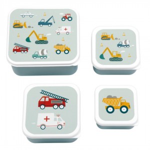 A little lovely company Σετ 4 δοχεία φαγητού Lunch & Snack Box Vehicles (SBSEVE58) A little lovely company Σετ 4 δοχεία φαγητού Lunch & Snack Box Vehicles (SBSEVE58)