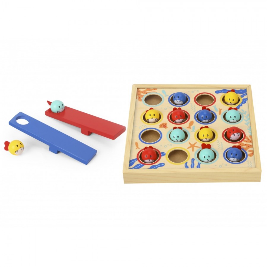 Tooky Toys Ξύλινο Επιτραπέζιο Ιπτάμενα Ψαράκια (TF980)