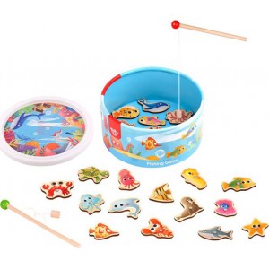 Tooky Toys Wooden Fishing Game (TL095) Tooky Toys Wooden Fishing Game (TL095)