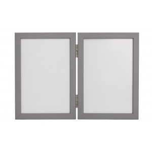 Tiny Memories Κορνίζα για αποτύπωμα πηλού και φωτογραφία – Gray (TMH042)