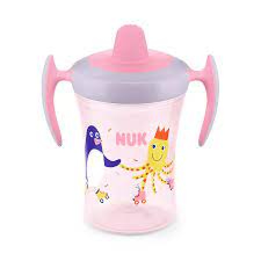 Nuk Παιδικό Ποτηράκι Nuk Trainer Cup 230ml Ροζ (10751140)