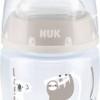 Nuk Πλαστικό Μπιμπερό First Choice Plus Temperature Control Κατά των Κολικών με Θηλή Σιλικόνης 150ml για 0-6 μηνών Beige (10743889)