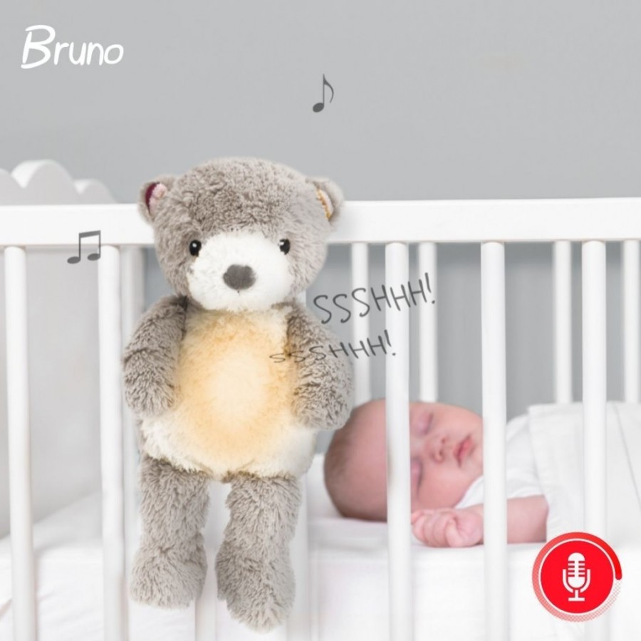 Zazu BRUNO Αρκουδάκι Ύπνου Εγγραφή Φωνής Λευκούς Ήχους και Φώς Νυκτός (ZA-BRUNO-01)