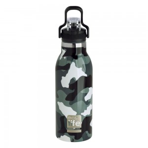 Life Green Ανοξείδωτο μπουκάλι θερμός 550ml Camouflage (33-BO-3026) Life Green Ανοξείδωτο μπουκάλι θερμός 550ml Camouflage (33-BO-3026)