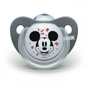 Nuk Ορθοδοντική Πιπίλα Σιλικόνης για 0-6 μηνών Mickey με Θήκη (10730325) Nuk Ορθοδοντική Πιπίλα Σιλικόνης για 0-6 μηνών Mickey με Θήκη (10730325)