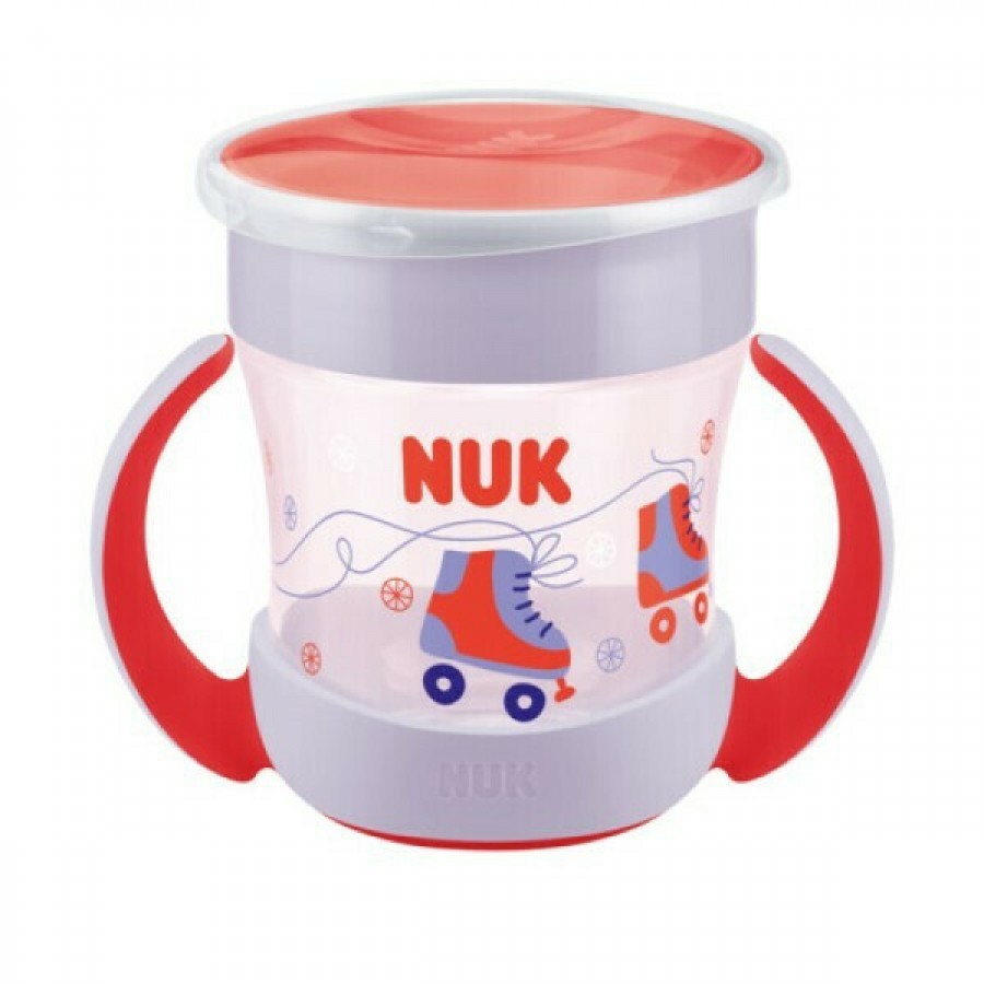 Nuk Παιδικό Ποτηράκι Mini Magic από Πλαστικό Red 160ml για 6m+ (10751278)