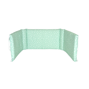 Babystar Προστατευτική Πάντα Διπλής Όψης για Κούνια Βεραμάν με Λευκά Αστεράκια (7101.ΒΕ.ΛΕ.Α)