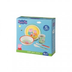 Petit Jour Paris Σετ Φαγητού 5 Τεμαχίων σε συσκευασία δώρου Peppa Pig (52-701/10) Petit Jour Paris Σετ Φαγητού 5 Τεμαχίων σε συσκευασία δώρου Peppa Pig (52-701/10)