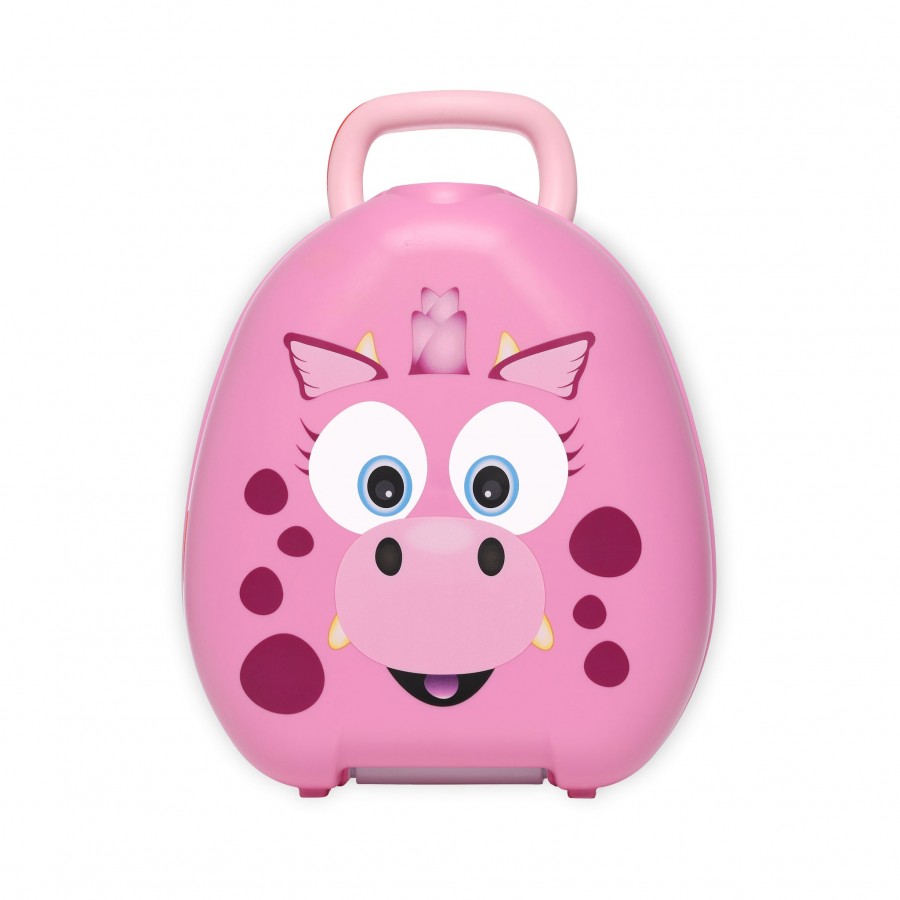 My Carry Potty Φορητό Γιο Γιο Pink Dino με Καπάκι (5060204032943)