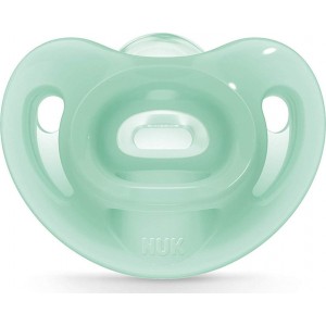 Nuk Ορθοδοντική Πιπίλα Σιλικόνης για 0-6 μηνών Sensitive με Θήκη Πράσινη (10729139) Nuk Ορθοδοντική Πιπίλα Σιλικόνης για 0-6 μηνών Sensitive με Θήκη Πράσινη (10729139)