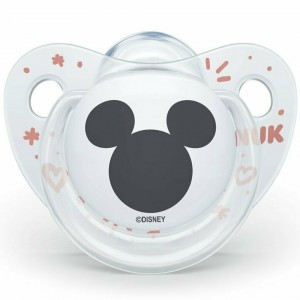 Nuk Ορθοδοντική Πιπίλα Σιλικόνης για 0-6 μηνών Mickey με Θήκη (10730325) Nuk Ορθοδοντική Πιπίλα Σιλικόνης για 0-6 μηνών Mickey με Θήκη (10730325)