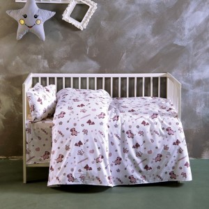 Sbhome  Σετ Σεντόνια Κούνιας Sweet Baby Pink (05.00387) Sbhome  Σετ Σεντόνια Κούνιας Sweet Baby Pink (05.00387)