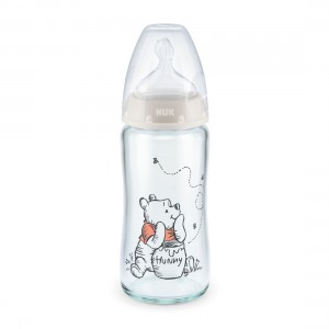 Nuk First Choice Plus Glass γυάλινο Μπιμπερό 240ml με Δείκτη Ελέγχου Θερμοκρασίας Winnie (10212054) Nuk First Choice Plus Glass γυάλινο Μπιμπερό 240ml με Δείκτη Ελέγχου Θερμοκρασίας Winnie (10212054)