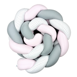 Baby Star  Πάντα Πλεξούδα Κρεβατιού Ζέρσει Ροζ-Γκρι-Λευκό Αστεράκι 19x140cm (Δ047.Ρ-Γ-Λ.Α.L) Baby Star  Πάντα Πλεξούδα Κρεβατιού Ζέρσει Ροζ-Γκρι-Λευκό Αστεράκι 19x140cm (Δ047.Ρ-Γ-Λ.Α.L)