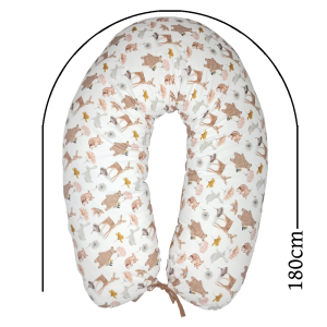 Baby Star Μαξιλάρι Θηλασμού 180cm Forest Friends (Δ058-FOREST FRIENDS) Baby Star Μαξιλάρι Θηλασμού 180cm Forest Friends (Δ058-FOREST FRIENDS)