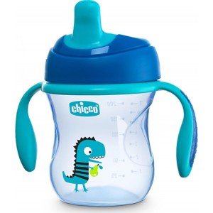 Chicco Εκπαιδευτικό κύπελλο Training Cup 6m+ Blue  200ml (F04-06921-20) Chicco Εκπαιδευτικό κύπελλο Training Cup 6m+ Blue  200ml (F04-06921-20)