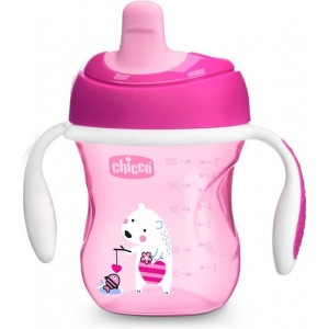 Chicco Εκπαιδευτικό κύπελλο Training Cup 6m+ Pink 200ml (F04-06921-10) Chicco Εκπαιδευτικό κύπελλο Training Cup 6m+ Pink 200ml (F04-06921-10)