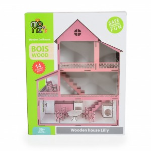 Moni Ξύλινο Κουκλόσπιτο Lilly EV10 (3800146223175) Moni Ξύλινο Κουκλόσπιτο Lilly EV10 (3800146223175)