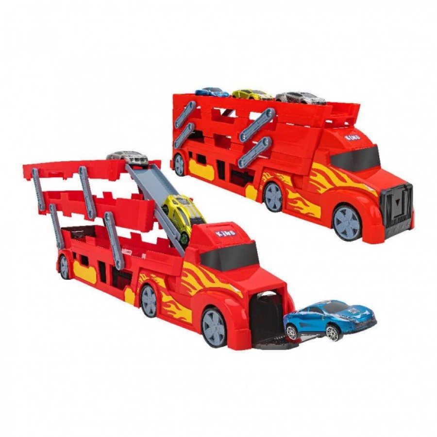 Spidko Νταλίκα Μεταφοράς με 3 Die-Cast Οχήματα (41404)