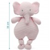 Kiokids Βαμβακερό Παιχνίδι "Cotton Friends" Ελεφαντάκι Pink (8445344034267)