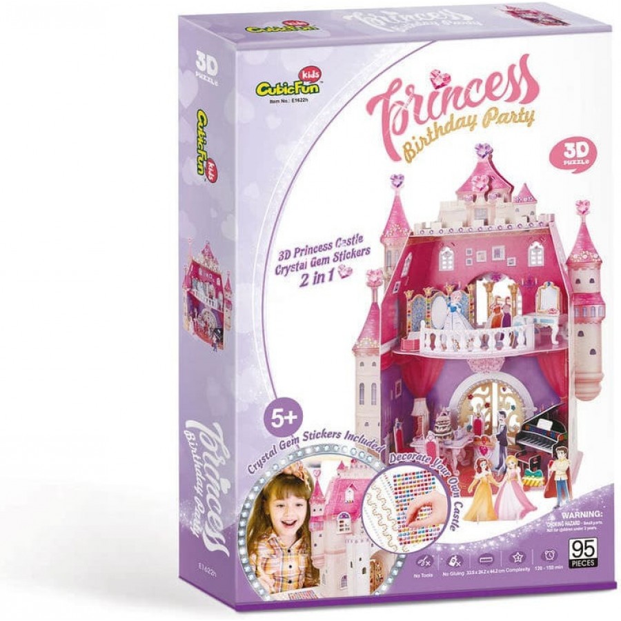 Cubic Fun Puzzle Princess Birthday 3D 95 Κομμάτια (E1622Η)