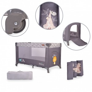 Cangaroo Παρκοκρεβατο Africa Grey (3800146248239)  Cangaroo Παρκοκρεβατο Africa Grey (3800146248239)