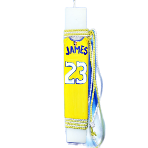 Λαμπάδα πλακέ με τη φανέλα του James (002623) Λαμπάδα πλακέ με τη φανέλα του James (002623)