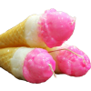 Χειροποίητη Λαμπάδα Χωνάκι Παγωτό με 2 γεύσεις (003129)