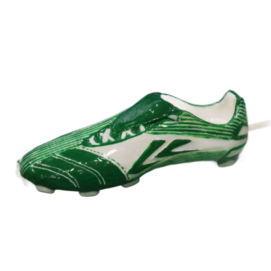 Πασχαλινή Λαμπάδα Με Πράσινο Παπούτσι Ποδοσφαίρου (003368_4)