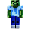 Λαμπάδα Μάινκραφτ μπλε με πράσινο 3D (03126)