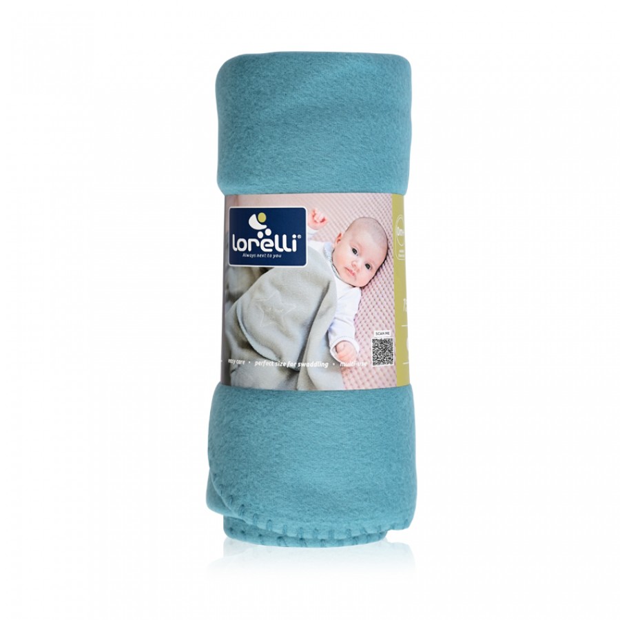 Lorelli Bertoni Κουβέρτα Αγκαλιάς και Λίκνου Polar Fleece Blanket Stone Blue (10340020010)