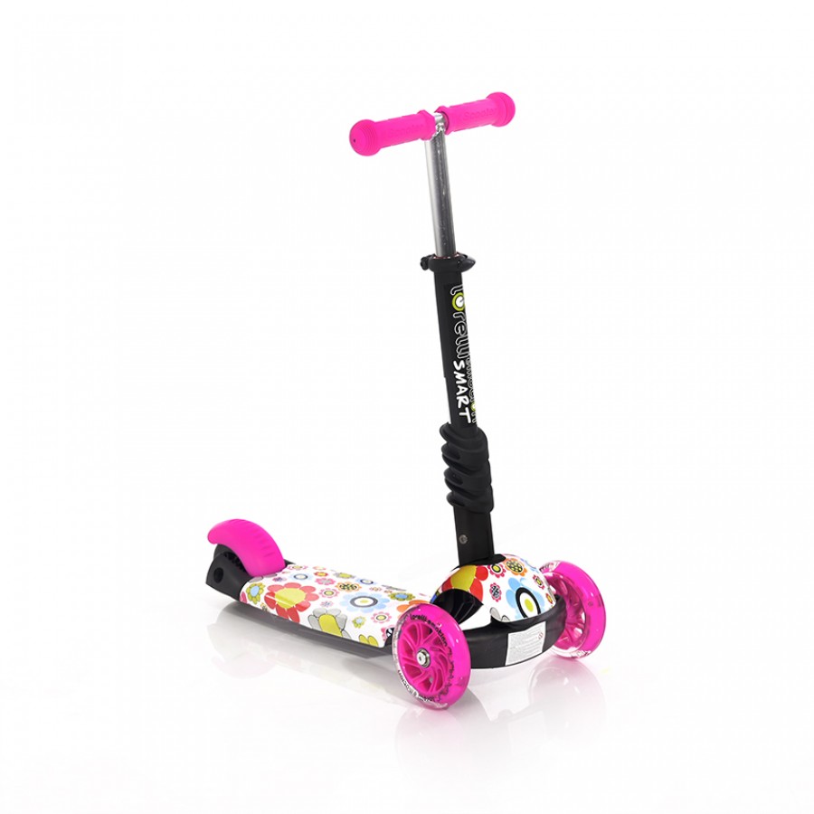 Lorelli Bertoni Scooter Smart Pink Flowers (10390020016)