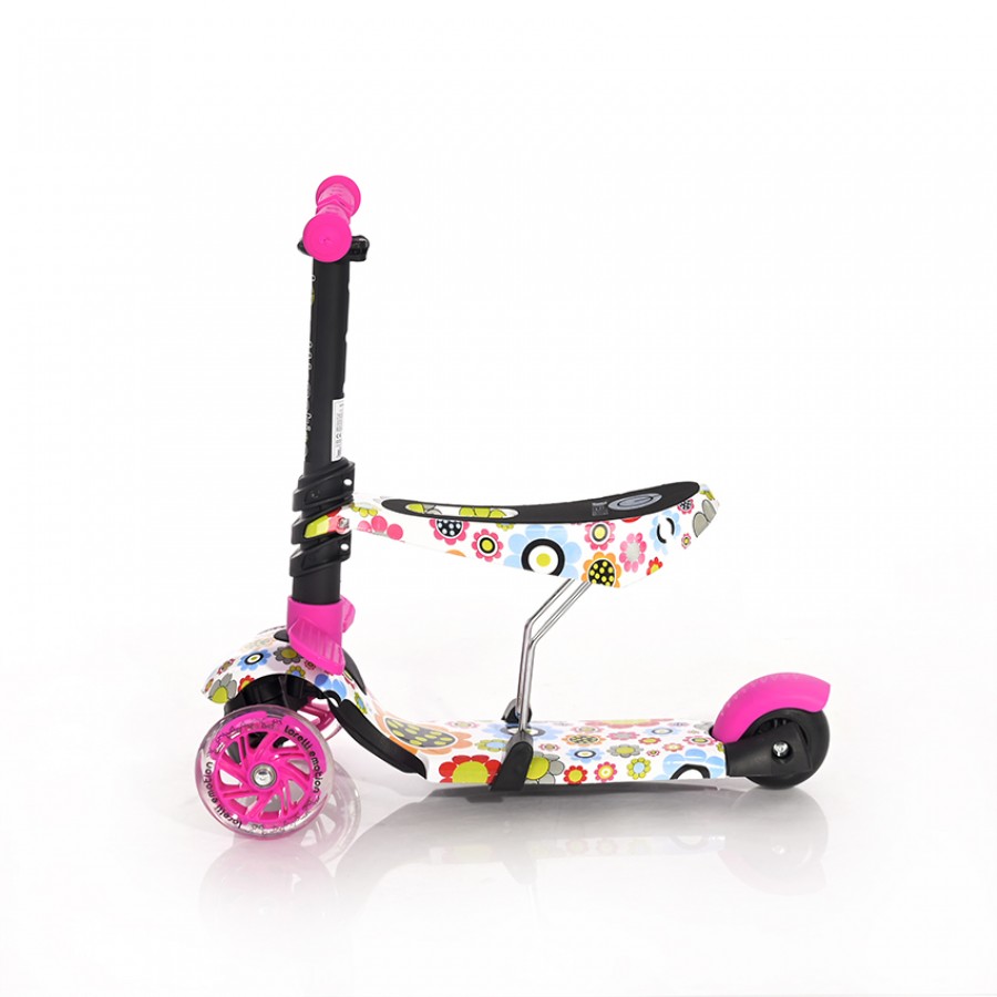 Lorelli Bertoni Scooter Smart Pink Flowers (10390020016)