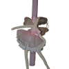 Χειροποίητη Αρωματική Λαμπάδα Με Διακοσμητική Ροζ Μπαλαρίνα (2023085)