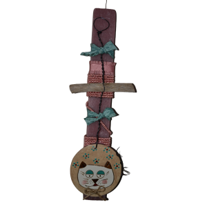 Χειροποίητη Αρωματική Λαμπάδα Με Διακοσμητική Ξύλινη Γατούλα (2023105) Χειροποίητη Αρωματική Λαμπάδα Με Διακοσμητική Ξύλινη Γατούλα (2023105)