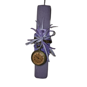 Χειροποίητη Αρωματική Λαμπάδα Με Μενταγιόν Μεταλλικό Ρολόι Εποχής (2023141) Χειροποίητη Αρωματική Λαμπάδα Με Μενταγιόν Μεταλλικό Ρολόι Εποχής (2023141)