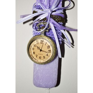 Χειροποίητη Αρωματική Λαμπάδα Με Μενταγιόν Μεταλλικό Ρολόι Εποχής (2023141) Χειροποίητη Αρωματική Λαμπάδα Με Μενταγιόν Μεταλλικό Ρολόι Εποχής (2023141)