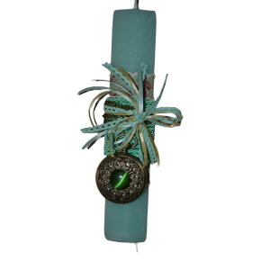 Χειροποίητη Αρωματική Λαμπάδα Με Μενταγιόν Μεταλλικό Ρολόι Εποχής (2023142) Χειροποίητη Αρωματική Λαμπάδα Με Μενταγιόν Μεταλλικό Ρολόι Εποχής (2023142)