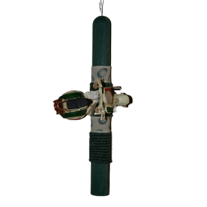 Χειροποίητη Αρωματική Λαμπάδα Με Λευκή Μεταλλική Βέσπα (2023167)