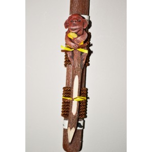 Χειροποίητη Αρωματική Λαμπάδα Με Σκαλιστό Ξύλινο Μολύβι Πίθηκος (2023185) Χειροποίητη Αρωματική Λαμπάδα Με Σκαλιστό Ξύλινο Μολύβι Πίθηκος (2023185)