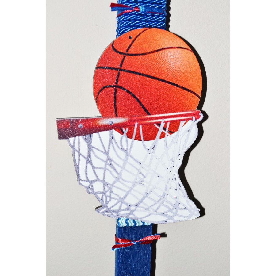 Χειροποίητη Αρωματική Λαμπάδα με ξύλινο Διακοσμητικό Καλάθι του Basket (2023213)