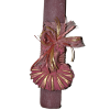 Χειροποίητη Αρωματική Λαμπάδα Με Διακοσμητικό Κεραμικό Ροζ Φόρεμα (2023246)