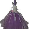 Χειροποίητη Αρωματική Λαμπάδα Με Διακοσμητικό Μωβ Φορεματάκι (2023330)