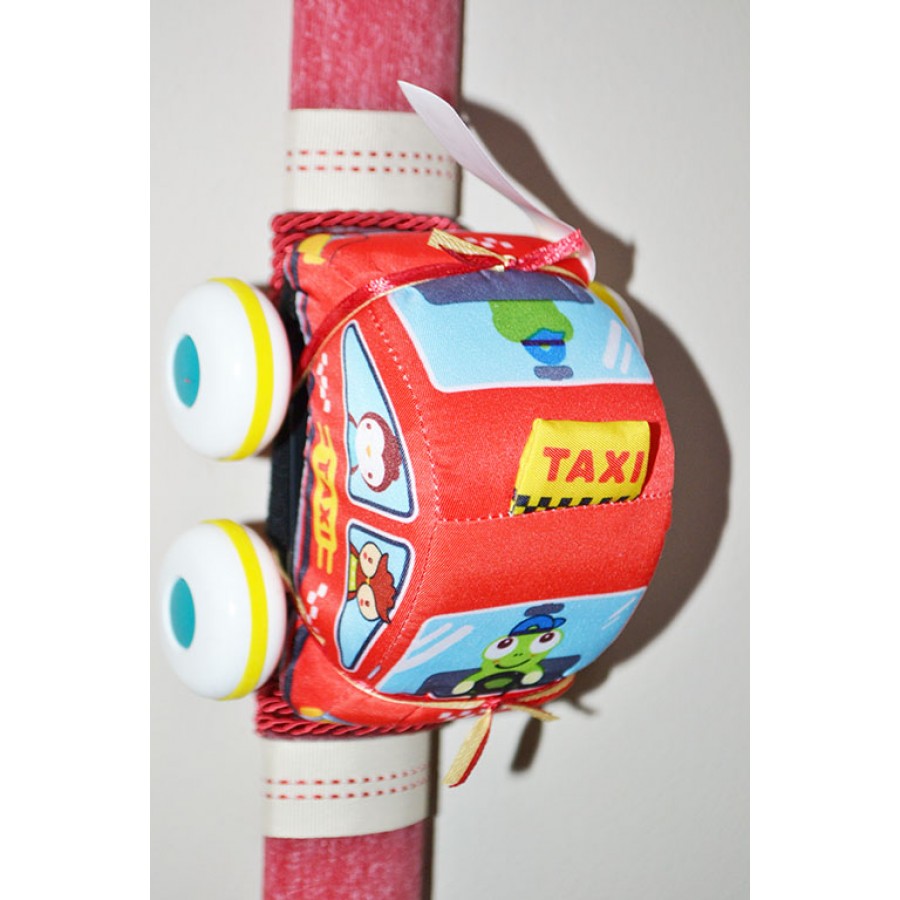 Χειροποίητη Αρωματική Λαμπάδα Με Soft Car Taxi Bebe (2023341)