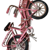 Χειροποίητη Αρωματική Λαμπάδα Με Μεταλλικό Ροζ Ποδήλατο (2024023)