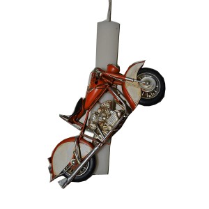 Χειροποίητη Αρωματική Λαμπάδα Με Άσπρη Μηχανή Harley (202467) Χειροποίητη Αρωματική Λαμπάδα Με Άσπρη Μηχανή Harley (202467)