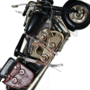 Χειροποίητη Αρωματική Λαμπάδα Με Vintage  Μηχανή Harley black 21cm (2024073)