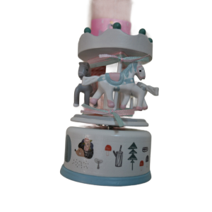 Χειροποίητη Αρωματική Λαμπάδα Carousel Μουσικό Με Αλογάκια (2024074)